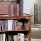 Raft librash të ulët me strukturë druri dhe ndarje të hapura Prodhuar në Itali - Fauno Viadurini