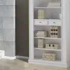 Raft librash me 6 ndarje të hapura dhe 2 sirtarë Prodhuar në Itali - Flora Viadurini