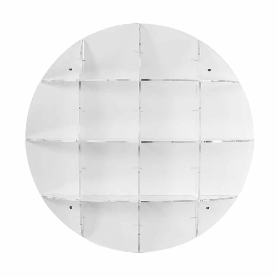 Librari modern i bardhë i librave të portofolit Gio, i bërë në Itali Viadurini