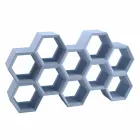 Rrëshqisni raft librash me mur me ngjyra Hexa prodhuar në Itali Viadurini