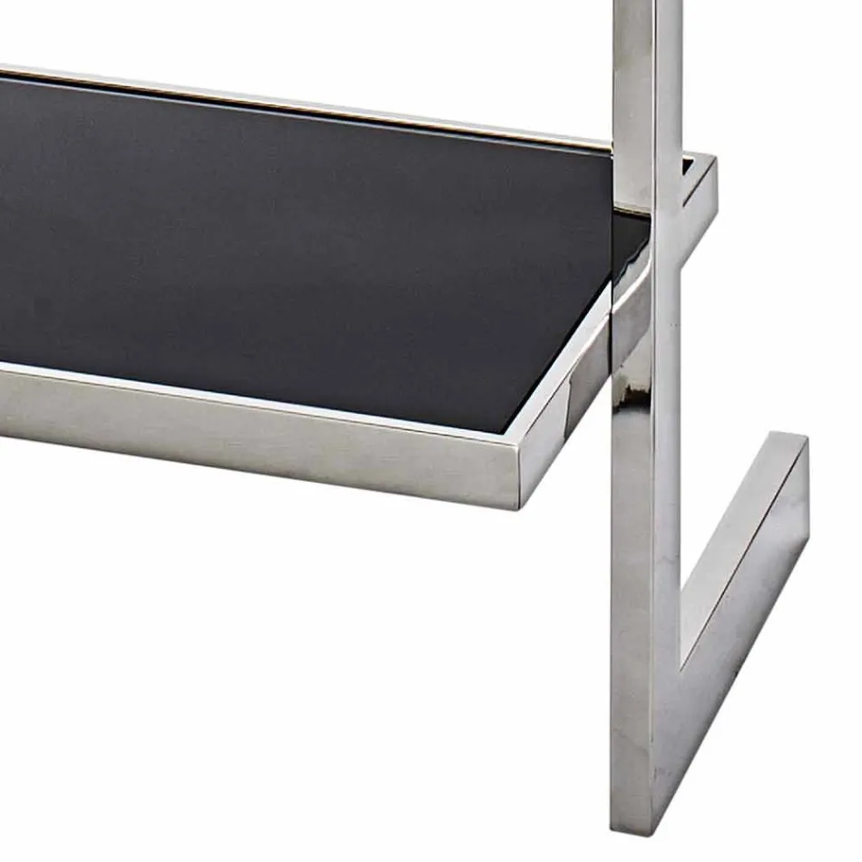 Raft dhe raft librash çeliku në dizajn 60x180x44cm Tafre Viadurini