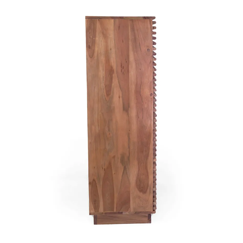 Raft librash të dhomës së ndenjes Nga druri i akacies - Vortice Viadurini