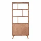 Raft librash për dysheme me dizajn të cilësisë së mirë në lëvizje prej druri dhe çeliku - Ventador Viadurini