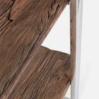 Rreth librave Homemotion Modern Floor Book in Steel and Wood Wood - Lisotta Viadurini