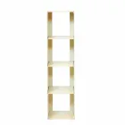 Libraria e dyshemesë moderne e zezë, e kuqe, e bardhë ose gri e hekurt e bërë në Itali - Pls Viadurini