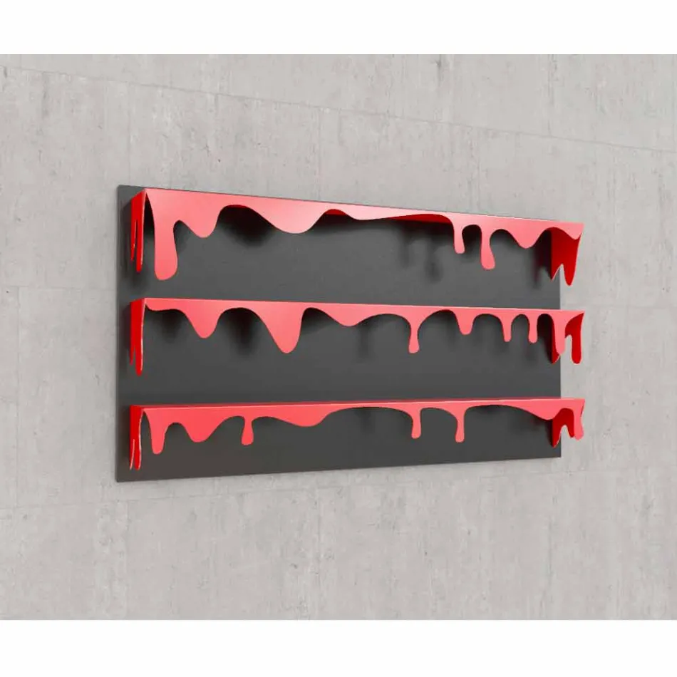 Libraria moderne e murit Kolata 130x70 (3 rafte) Mabele Viadurini