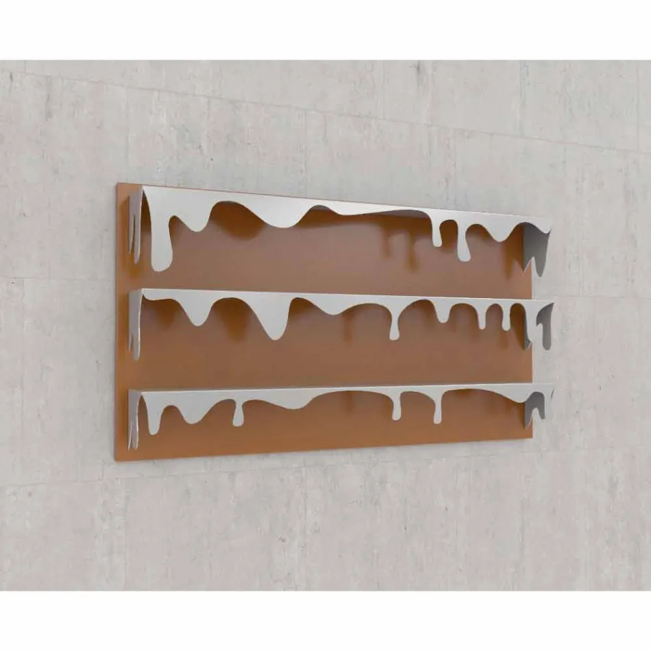 Libraria moderne e murit Kolata 130x70 (3 rafte) Mabele Viadurini