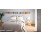 Librari i Murit me Dizajn Modern në Bardhë Metal Made në Itali - Bolivi Viadurini