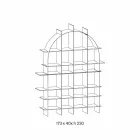 Librar i pavarur me hark në gotë të tymosur dhe dizajn bronzi të krehur - Marco Viadurini