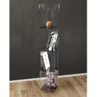 Raft librash në këmbë në kristal akrilik transparent ose të tymosur - Icaria Viadurini