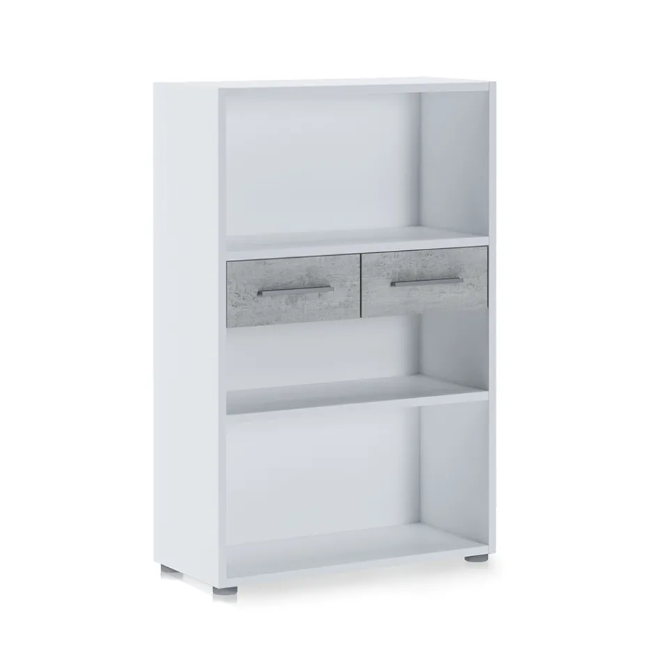 Raft librash prej druri të veshur me melaminë në madhësi të ndryshme - kallaj Viadurini