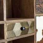 Raft librash prej druri mango dhe sirtarë të ricikluar me dekorime Homemotion - Auriel Viadurini