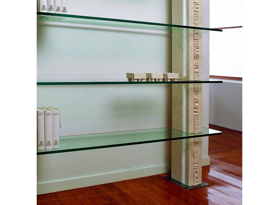 Biblioteka modele galene dhe kristal me dizajn modern Viadurini