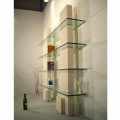 Raft librash modular i bërë nga guri natyror Vicenza dhe kristali Poplia