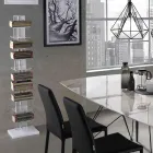 Raft librash nga akrilik transparent - krom Viadurini