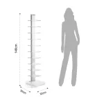 Raft librash nga akrilik transparent - krom Viadurini