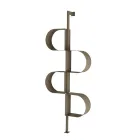 Raft librash vertikal metalik i lyer Fatima me këmbë të rregullueshme Viadurini