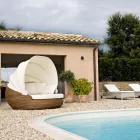 Kopsht dielli me tendë polirattan - Colin Viadurini