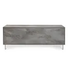 Tabela bufe me 2 dyer dhe 2 ndarje qendrore të hapura në melaminë Prodhuar në Itali - Minnie Viadurini