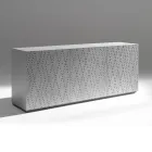 Bufe me 3 Dyer dhe 3 Rafte të Brendshme, Dekorim Alumini Foundry - Scorpion Viadurini