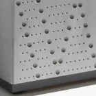 Bufe me 3 Dyer dhe 3 Rafte të Brendshme, Dekorim Alumini Foundry - Scorpion Viadurini