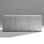 Bufe me 3 Dyer dhe 3 Rafte të Brendshme, Dekorim Alumini Foundry - Scorpion Viadurini