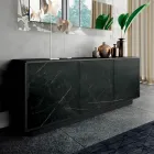 Bufe me 3 dyer dhe strukture te lakuar dhe te laminuar Prodhuar ne Itali - Ferrara Viadurini