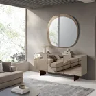 Bufe me 3 dyer MDF të llakuara dhe të mbuluara me xham pasqyre - Diletta Viadurini