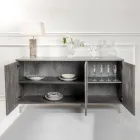 Tabela bufe me 3 dyer melamine dhe këmbë pleksiglas të prodhuara në Itali - Mickey Mouse Viadurini