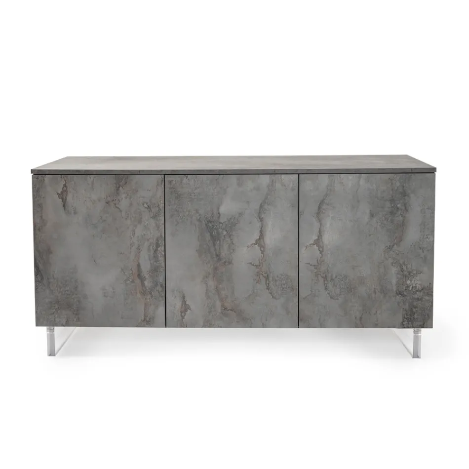 Tabela bufe me 3 dyer melamine dhe këmbë pleksiglas të prodhuara në Itali - Mickey Mouse Viadurini