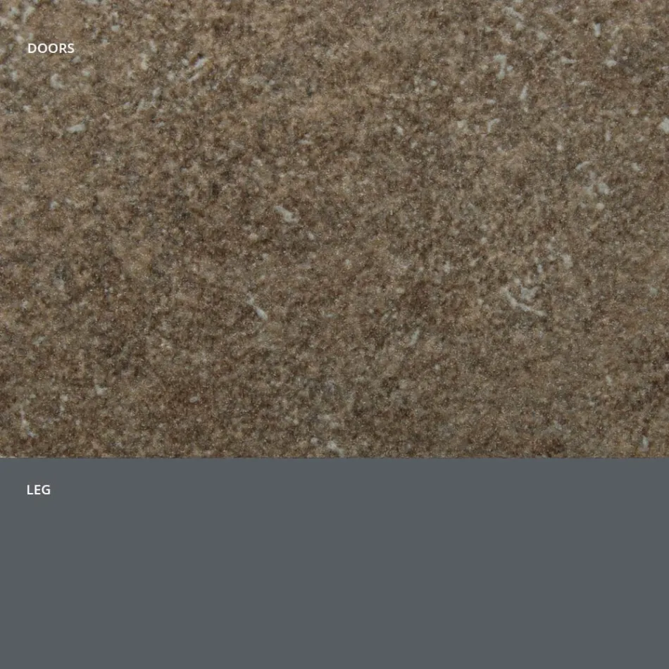 Bufe me Dyer Laminate HPL Efekt Guri Prodhuar në Itali - Fiorenza Viadurini