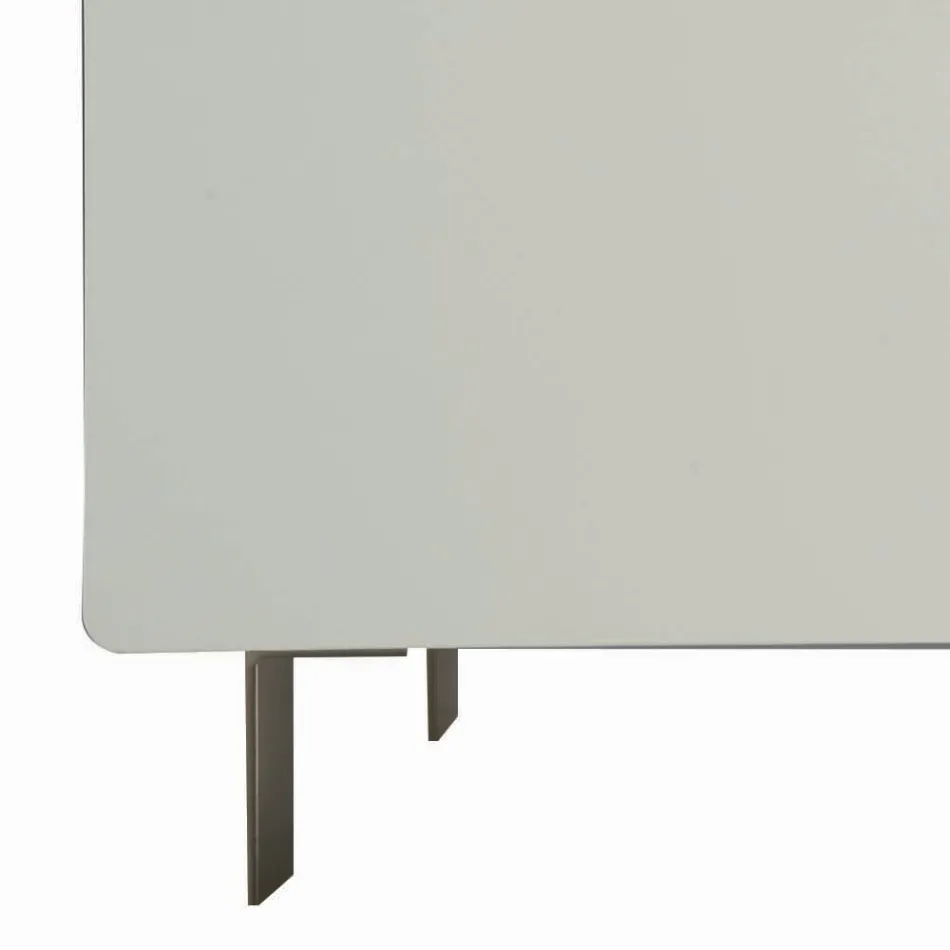 Tabela bufe me trup dhe dyer në bazë Mdf 4-këmbë Prodhuar në Itali - Koral Viadurini