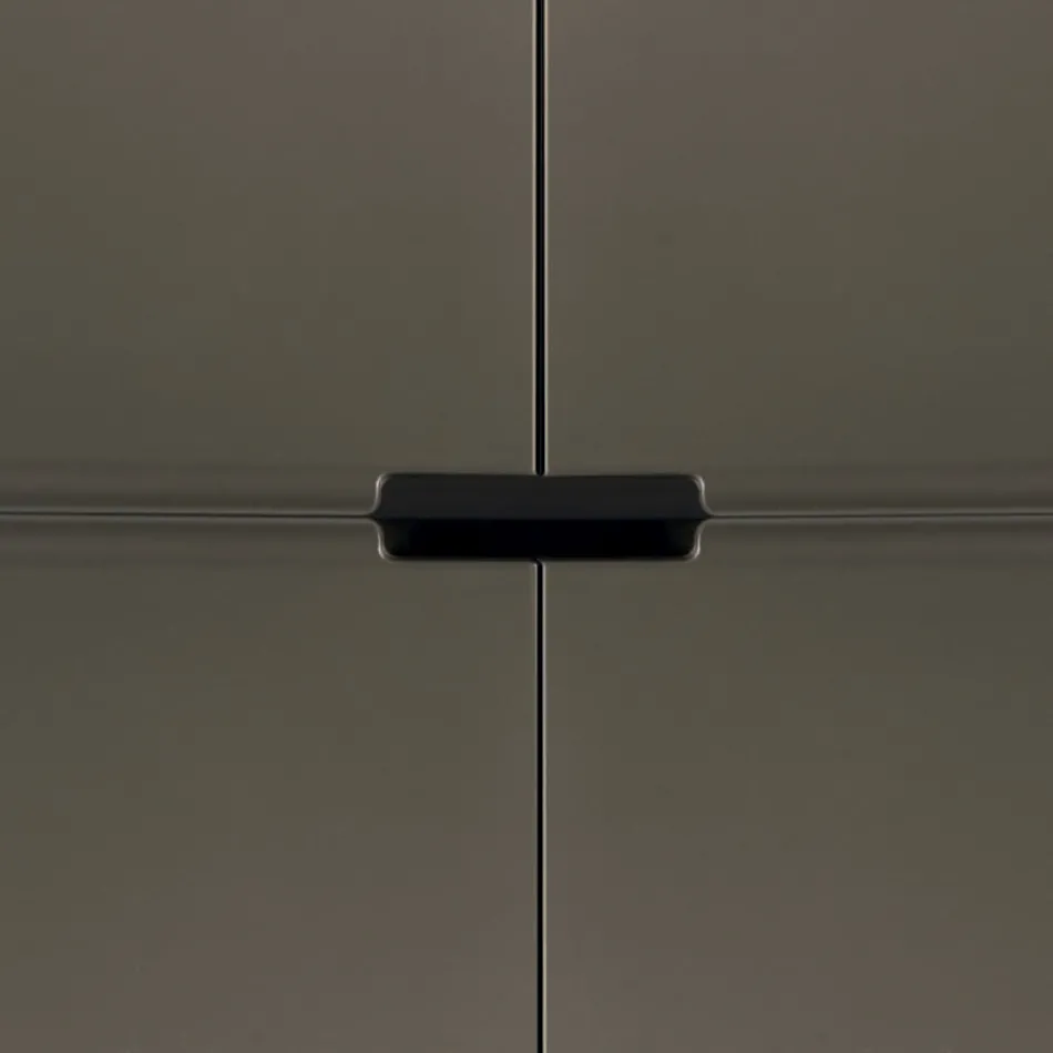 Tabela bufe me Strukturë Mdf dhe Bazë me Këmbë Qendrore Made in Italy Viadurini