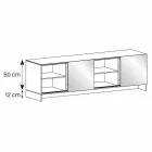 2-Sferë anësore e dizajnit të dyerve në gotën e tymosur të bërë në Itali - Sciocca Viadurini