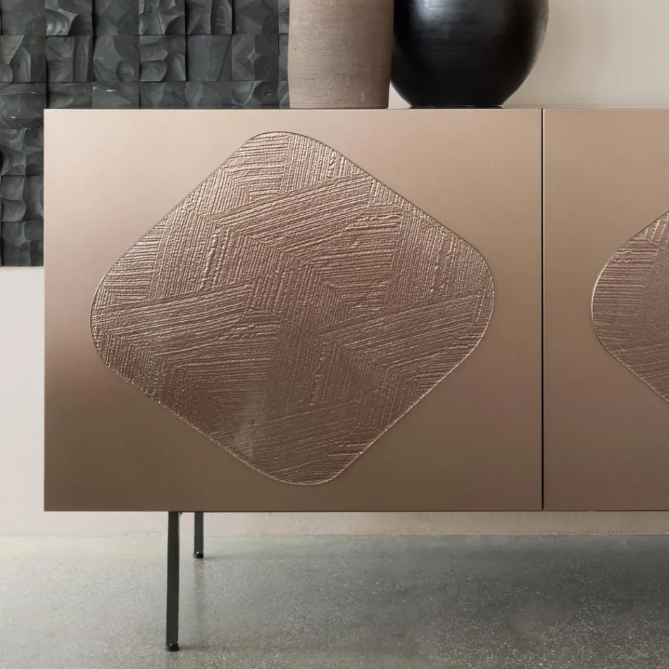 Bofoni i dhomës së ndenjes me futje xhami të koordinuar Prodhuar në Itali - Palma Viadurini