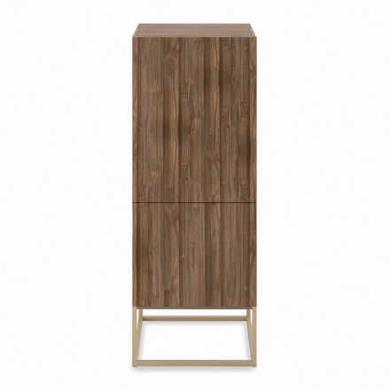 Bordea e dhomës së ndenjes në dru bredhi të veshur me rimeso Prodhuar në Itali - Salerno Viadurini