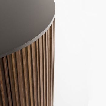 Bordi i dhomës së ndenjes prej druri dhe metali bronzi Prodhuar në Itali - Bonaldo Dune