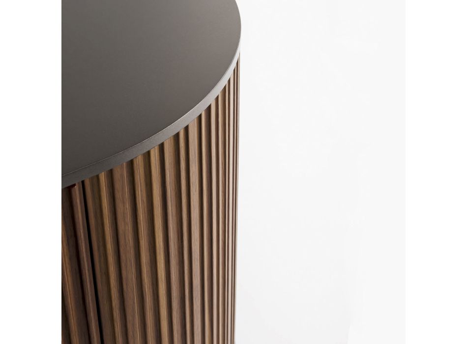 Bordi i dhomës së ndenjes prej druri dhe metali bronzi Prodhuar në Itali - Bonaldo Dune