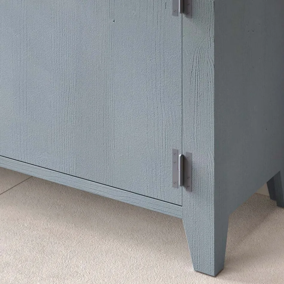 Kompleksi i dhomës së ndenjes me dru bredhi të fortë me 4 ndarje Prodhuar në Itali - Pascual Viadurini