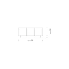 Bofoni i dhomës së ndenjes në dru mat dhe laminat HPL Prodhuar në Itali - Fiorenza Viadurini