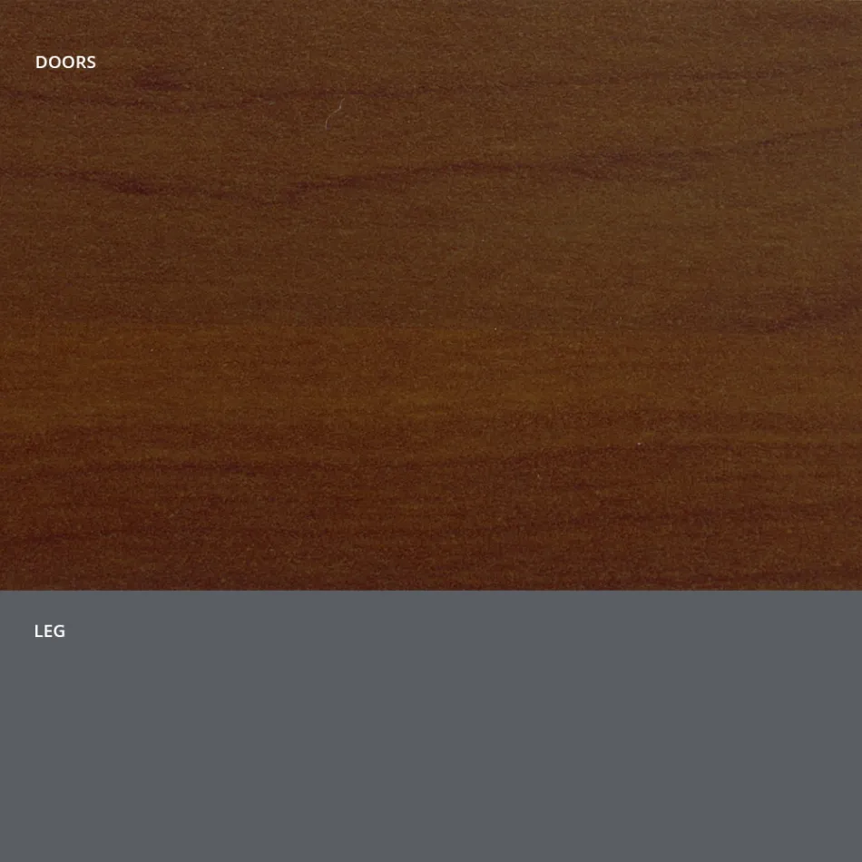 Bofoni i dhomës së ndenjes në dru mat dhe laminat HPL Prodhuar në Itali - Fiorenza Viadurini