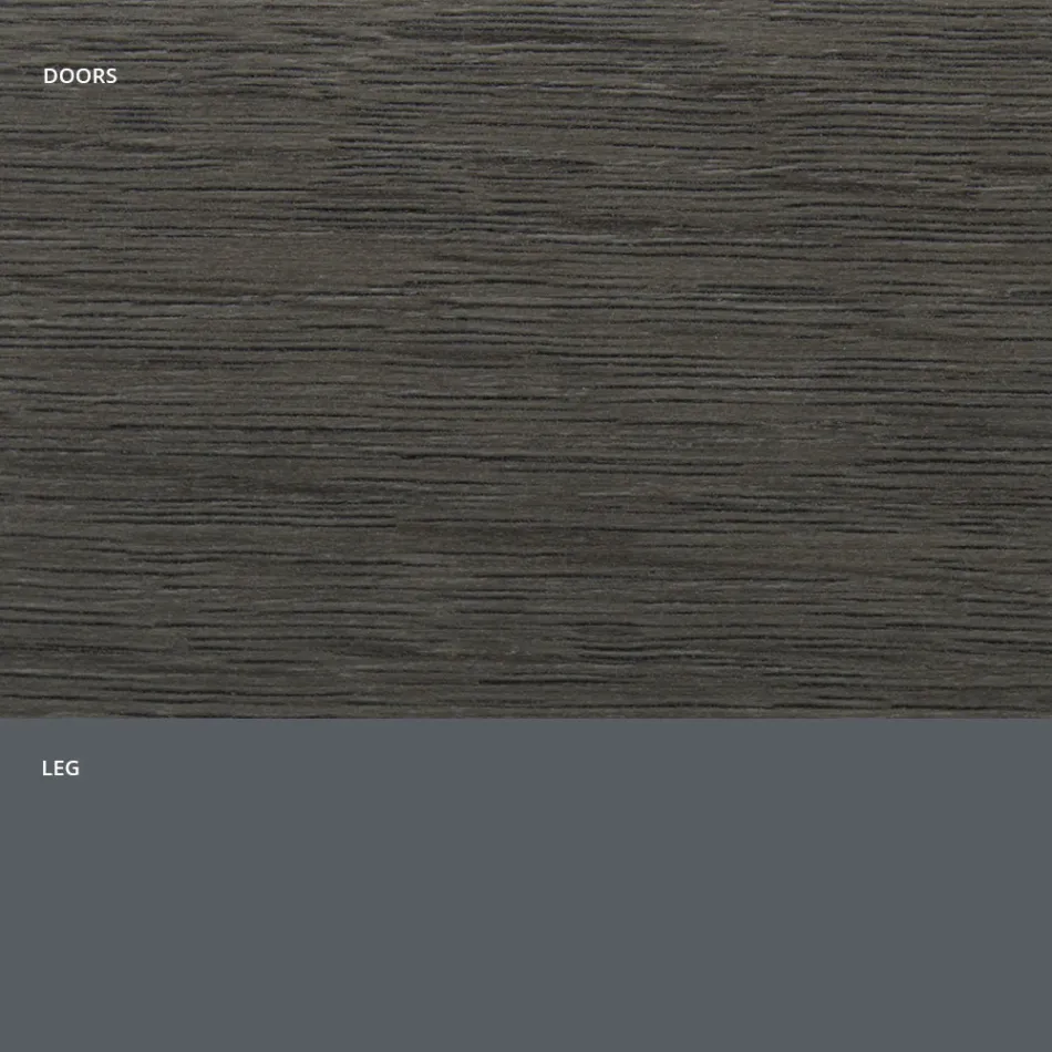 Bofoni i dhomës së ndenjes në dru mat dhe laminat HPL Prodhuar në Itali - Fiorenza Viadurini