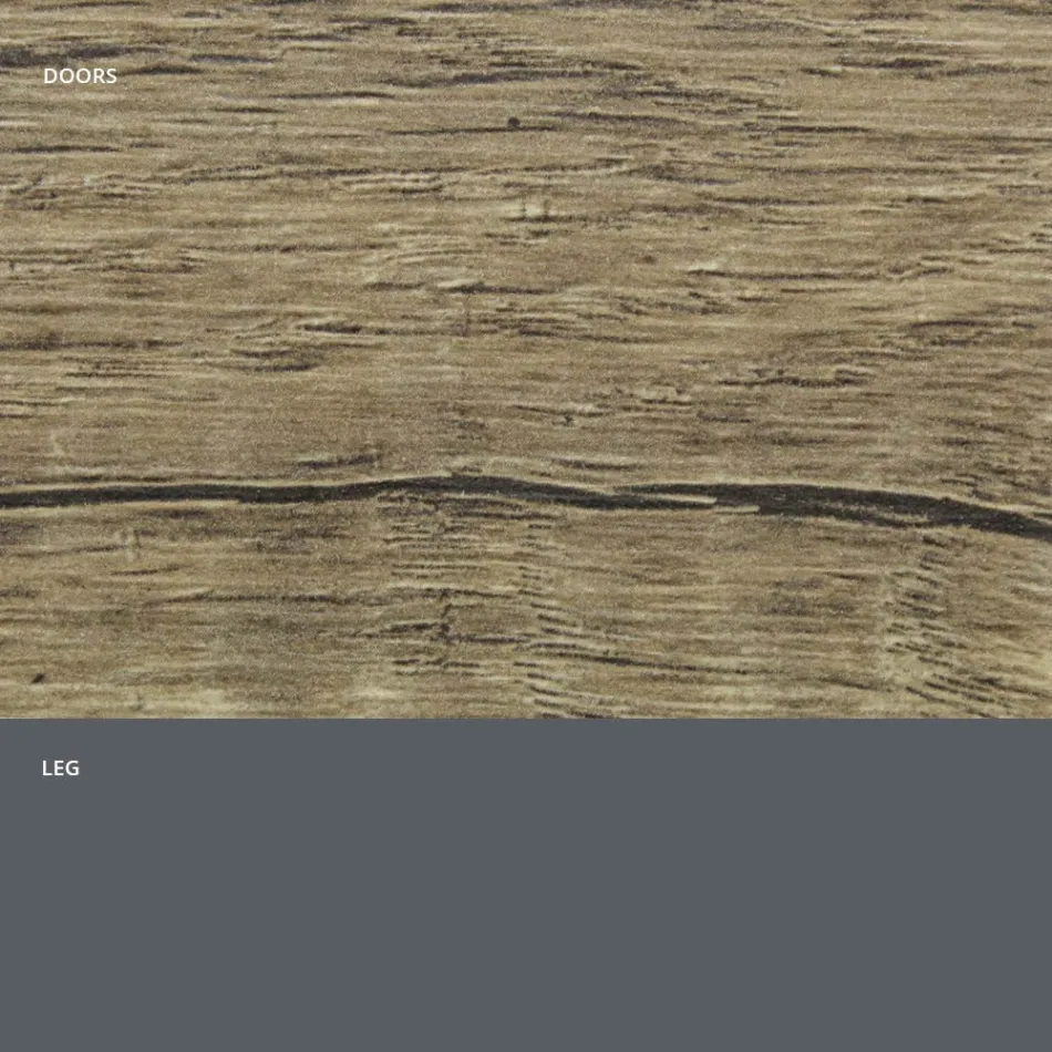 Bofoni i dhomës së ndenjes në dru mat dhe laminat HPL Prodhuar në Itali - Fiorenza Viadurini