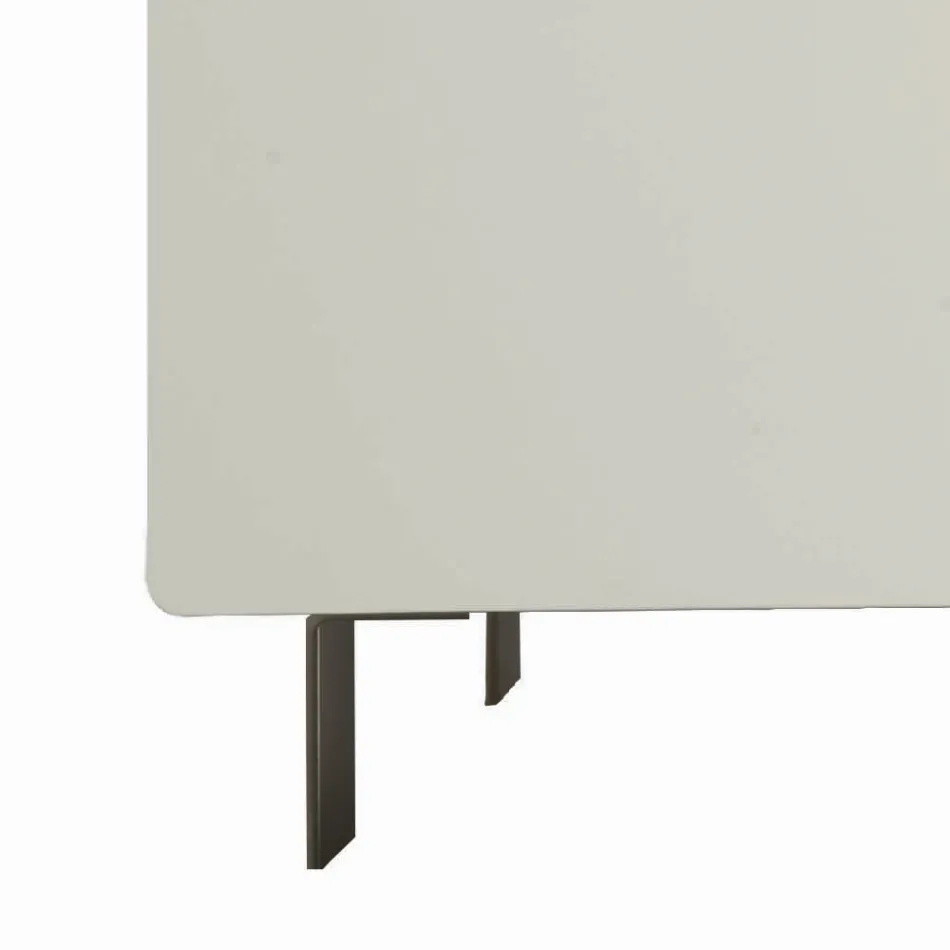 Bufe dhome ndenjeje ne Mdf dhe suport me 4 kembe Made in Italy - Teresina Viadurini