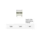 Bufe dhome ndenjeje ne Mdf dhe suport me 4 kembe Made in Italy - Teresina Viadurini