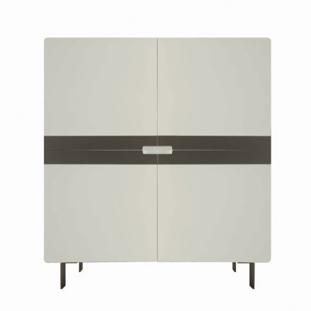 Bufe dhome ndenjeje ne Mdf dhe suport me 4 kembe Made in Italy - Teresina Viadurini