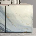 Kompleksi i zonës së ndenjes me 3 dyer në dekorime të ndryshme Prodhuar në Itali - Ole Viadurini