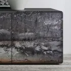 Kompleksi i zonës së ndenjes me 3 dyer në dekorime të ndryshme Prodhuar në Itali - Ole Viadurini