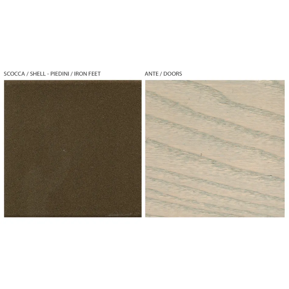 Kompleksi i zonës së ndenjes me 3 dyer në rërë, Prodhuar në Itali - Janar Viadurini