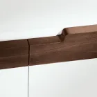 Kompleksi i zonës së ndenjes me 4 dyer në të bardhë dhe mbarim kanali Prodhuar në Itali - Çdo Viadurini